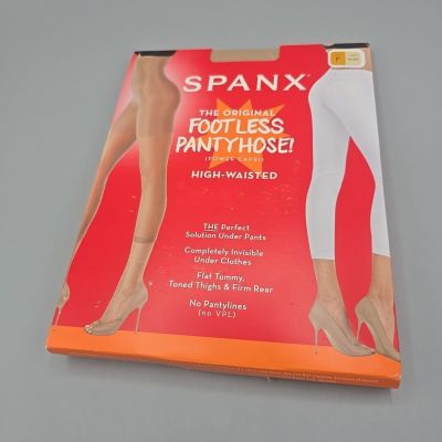 Spanx Women's Size F Nude Higher Power High Waist Shaper Capri High Footless